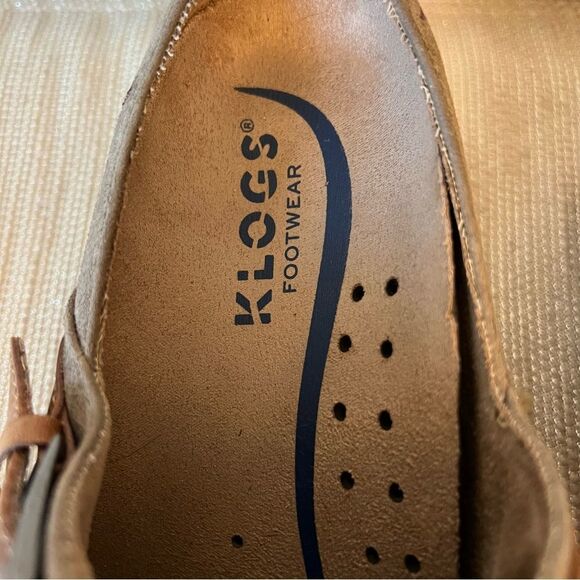 KLOGS woman’s Size 7.5 Clog Leather Upper Embroidered Brown with Buckle “Austin” - Picture 9 of 16